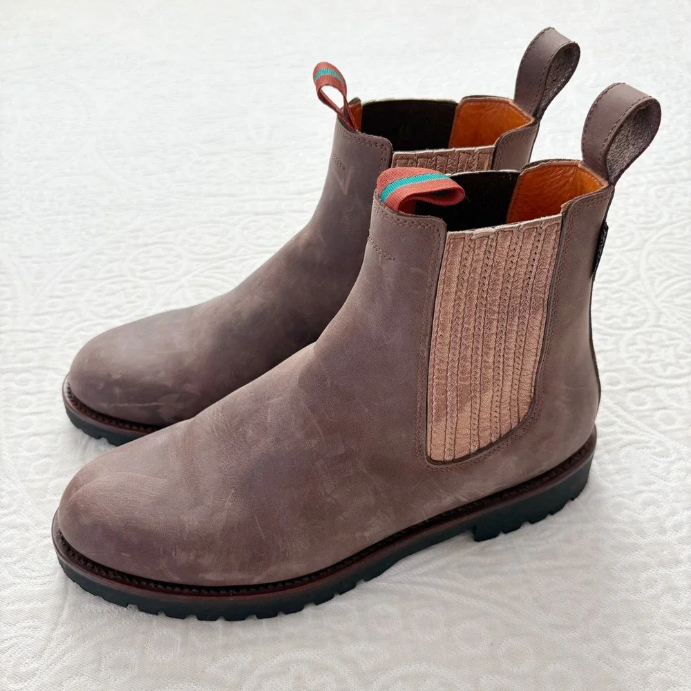 Penelope Chilvers Oscar Leather Chelsea Boots, Bitter Chocolate‎ / Rose Gold